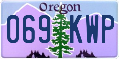 OR license plate 069KWP