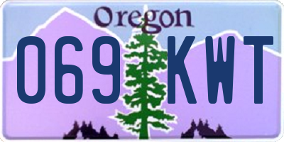 OR license plate 069KWT