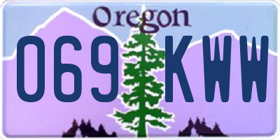 OR license plate 069KWW