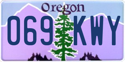 OR license plate 069KWY