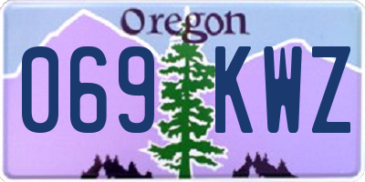 OR license plate 069KWZ