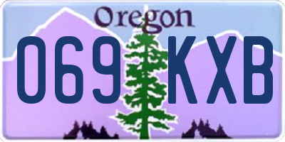 OR license plate 069KXB
