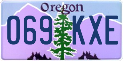 OR license plate 069KXE