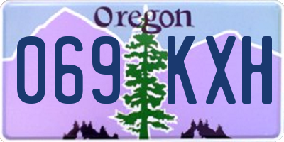 OR license plate 069KXH