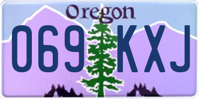 OR license plate 069KXJ