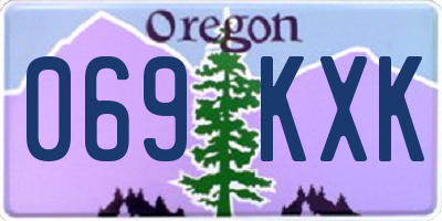 OR license plate 069KXK