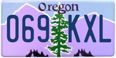 OR license plate 069KXL