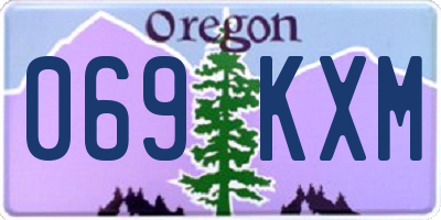 OR license plate 069KXM