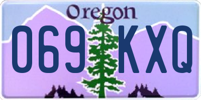 OR license plate 069KXQ