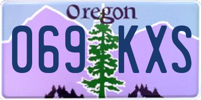 OR license plate 069KXS