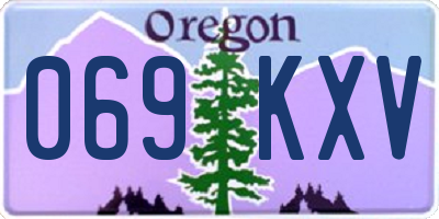 OR license plate 069KXV