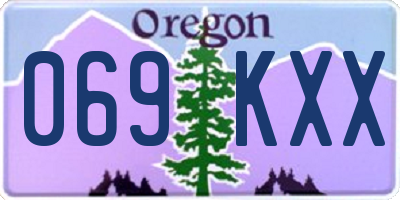 OR license plate 069KXX