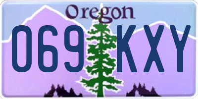 OR license plate 069KXY