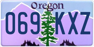 OR license plate 069KXZ
