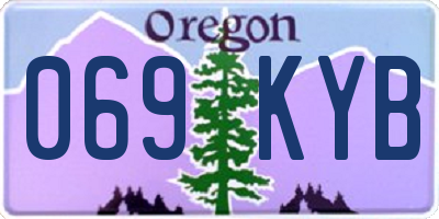 OR license plate 069KYB