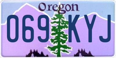 OR license plate 069KYJ
