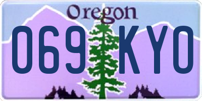 OR license plate 069KYO