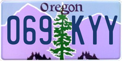 OR license plate 069KYY