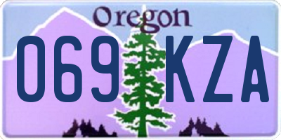 OR license plate 069KZA