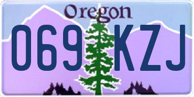 OR license plate 069KZJ