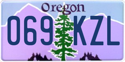 OR license plate 069KZL