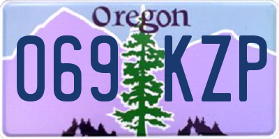 OR license plate 069KZP