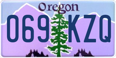 OR license plate 069KZQ