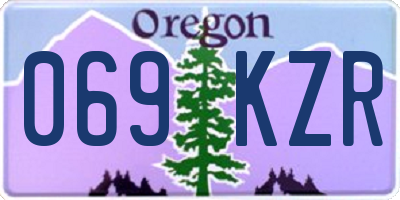 OR license plate 069KZR