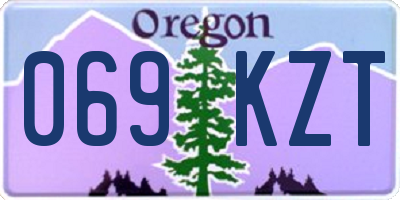 OR license plate 069KZT