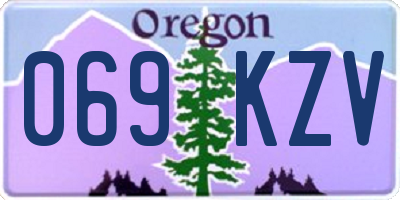 OR license plate 069KZV