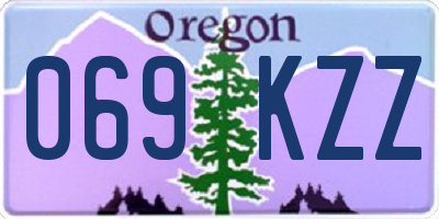 OR license plate 069KZZ