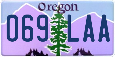 OR license plate 069LAA