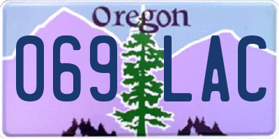 OR license plate 069LAC