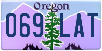 OR license plate 069LAT