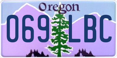 OR license plate 069LBC