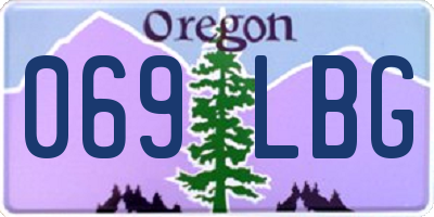 OR license plate 069LBG