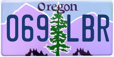 OR license plate 069LBR