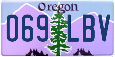 OR license plate 069LBV