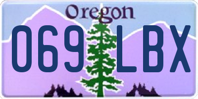 OR license plate 069LBX