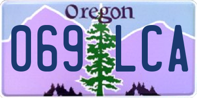OR license plate 069LCA