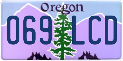 OR license plate 069LCD