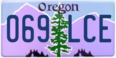 OR license plate 069LCE