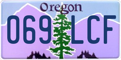 OR license plate 069LCF