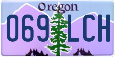 OR license plate 069LCH