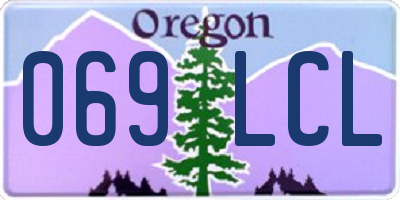 OR license plate 069LCL