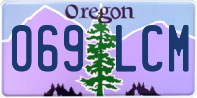 OR license plate 069LCM