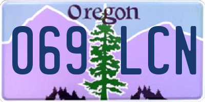 OR license plate 069LCN
