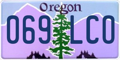OR license plate 069LCO