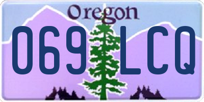 OR license plate 069LCQ