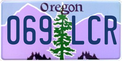 OR license plate 069LCR
